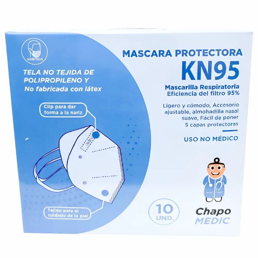 Mascarilla Kn95 Chapo Medic® Protectora (5 Cajas 50 Unid) Mascarilla Kn95 Chapo Medic® Protectora (5 Cajas 50 Unid)