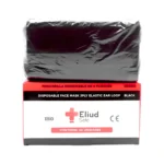 Mascarillas Quirúrgicas Eliud Safe® 3Ply 50 Unid. (40 Cajas) Negro