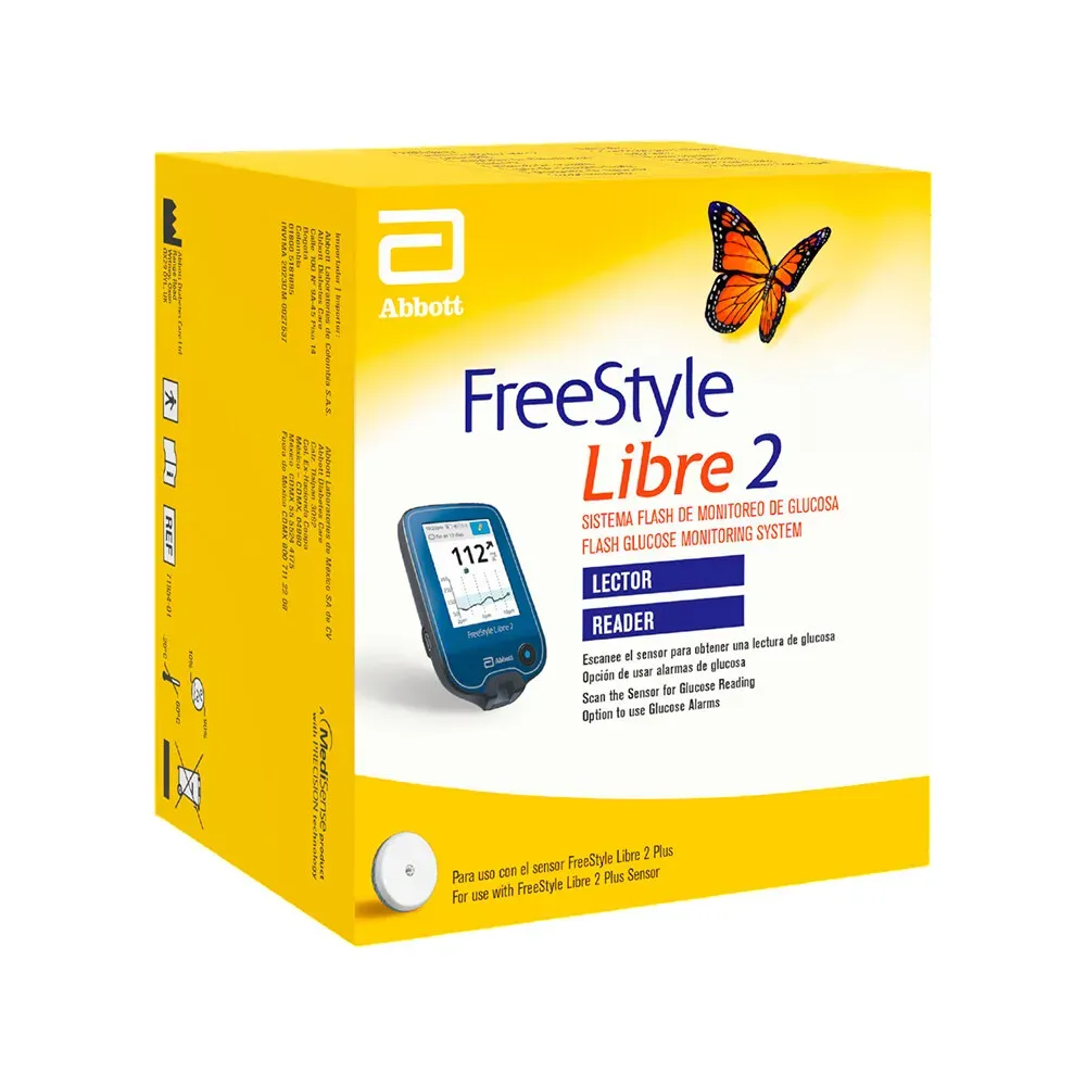 Monitor Freestyle Libre 2 Lector De Glucosa (1 Set Completo)