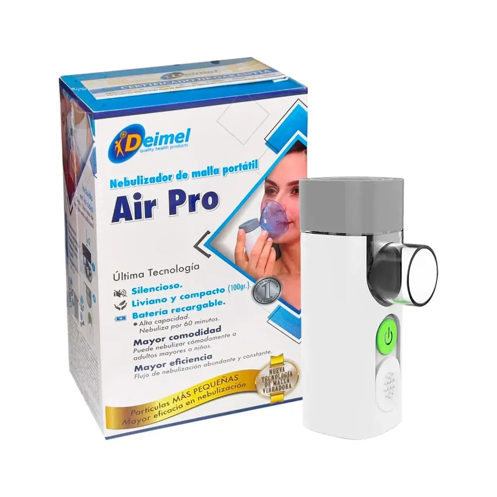 Nebulizador Portátil Deimel® Air Pro Tecnología De Aerosol (1 Set Completo)