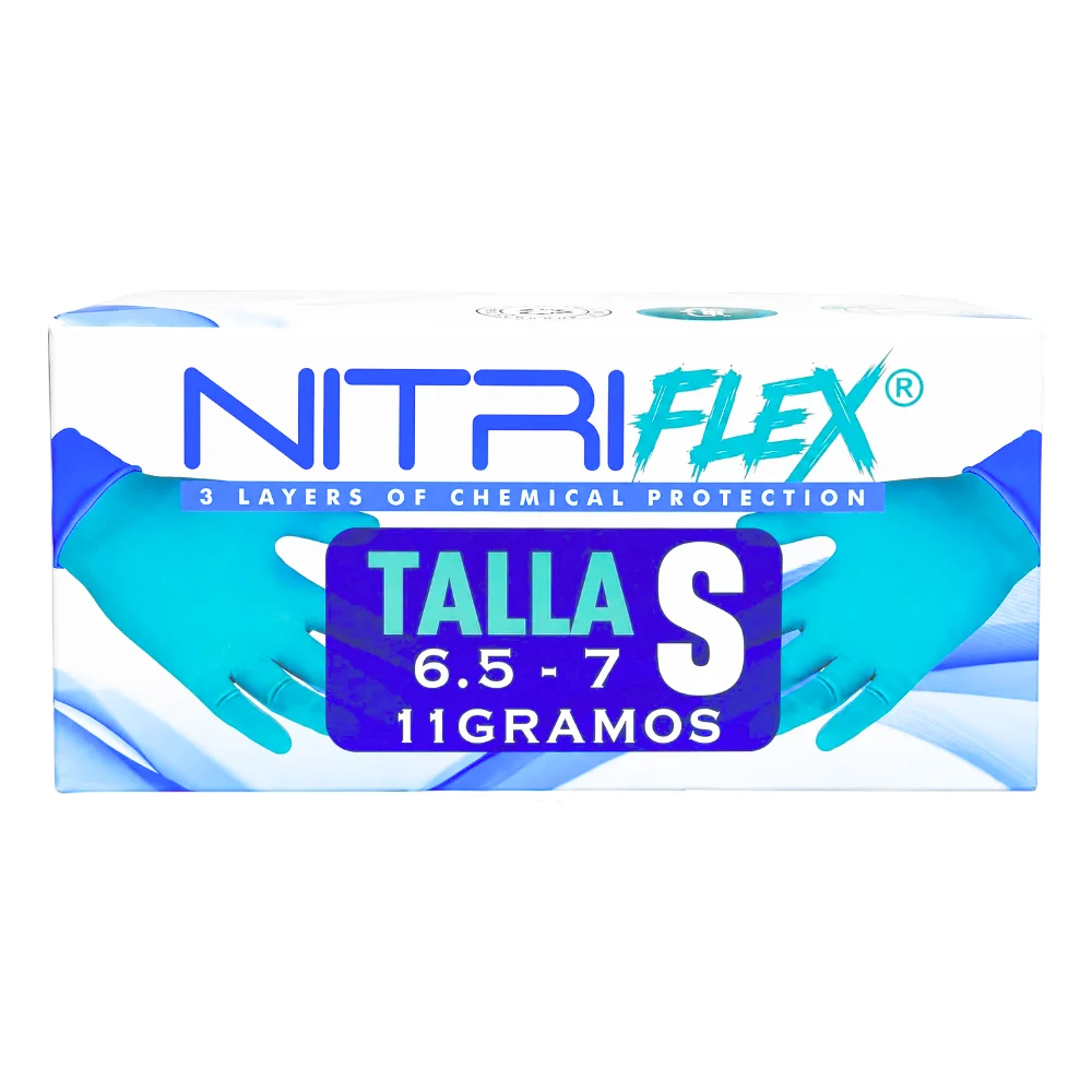 Nitriflex® Guante Nitrilo Neopreno Antideslizante (1 Caja 50 Unid)
