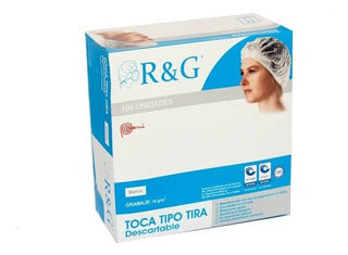 Gorro De Protección Blanco R&G® Toca Tira (2 Cajas 200 Unid.) Gorro De Protección Blanco R&G® Toca Tira (2 Cajas 200 Unid.)