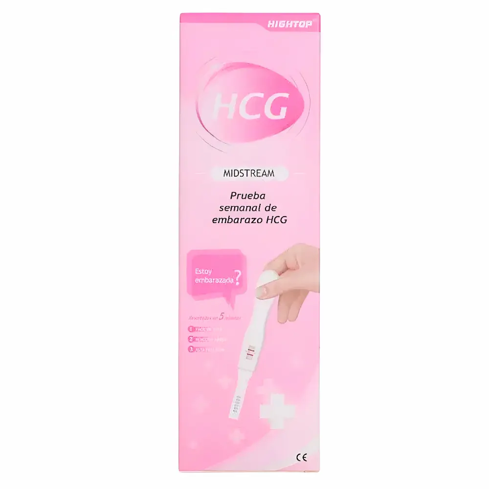 Prueba Semanal De Embarazo Hcg® Alta Precisión (Caja 1 Unid.)