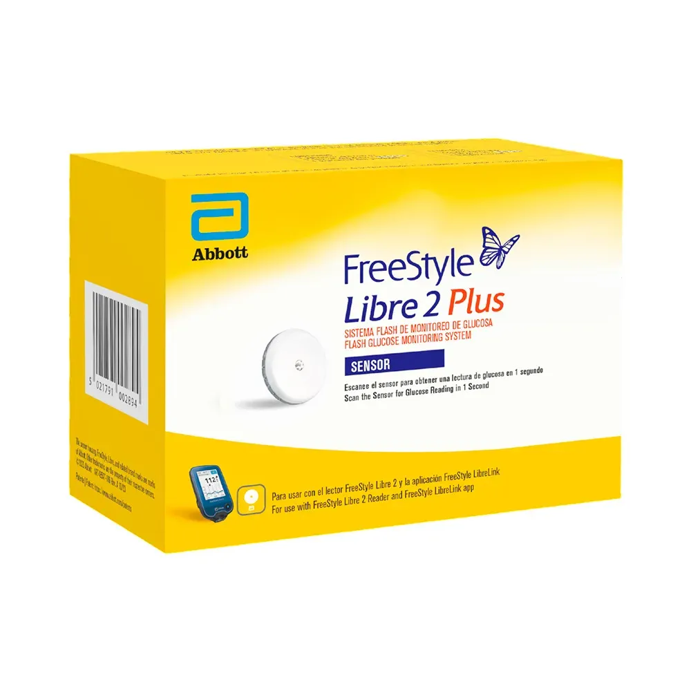 Sensor Freestyle Libre 2 Plus Sistema De Monitoreo (1 Set Completo)