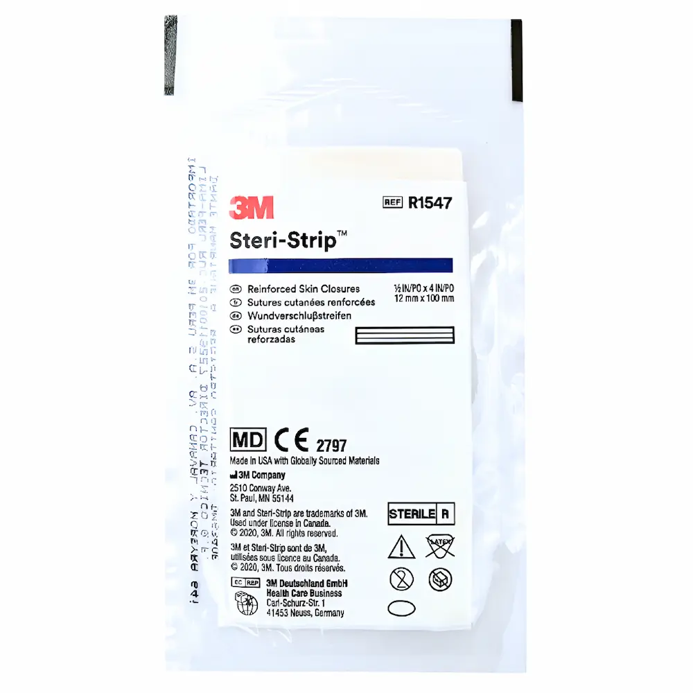 Sutura Cutánea Azul 3M™ Steri-Strip™ R1547 (1 Caja 5 Sobres)
