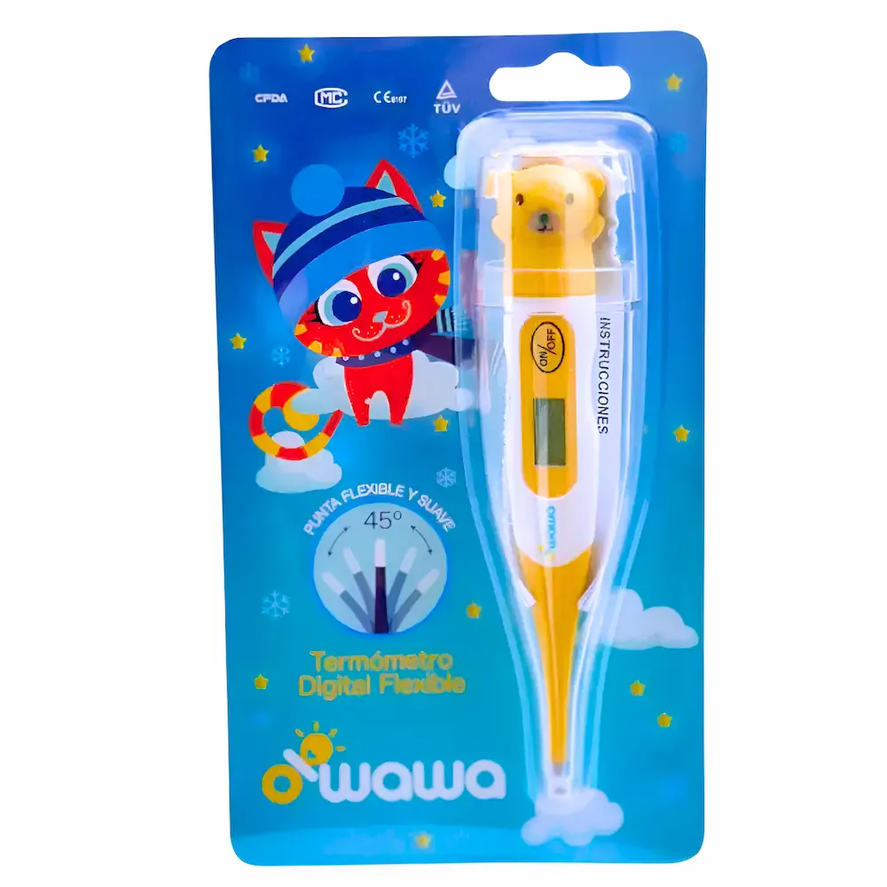 Termómetro Digital Owawa® Con Punta Flexible (Por Unidad)