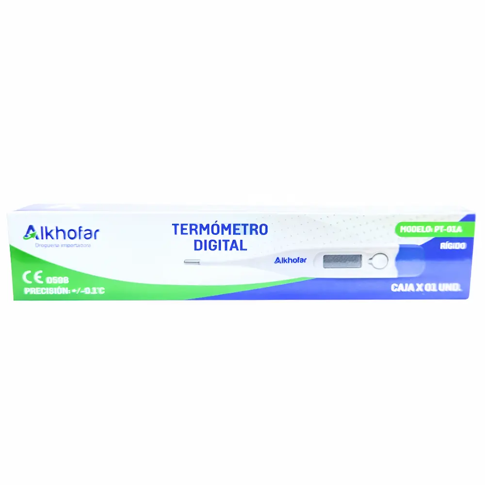 Termómetro Punta Rígida Alkhofar® Preciso (5 Cajas 5 Unid)