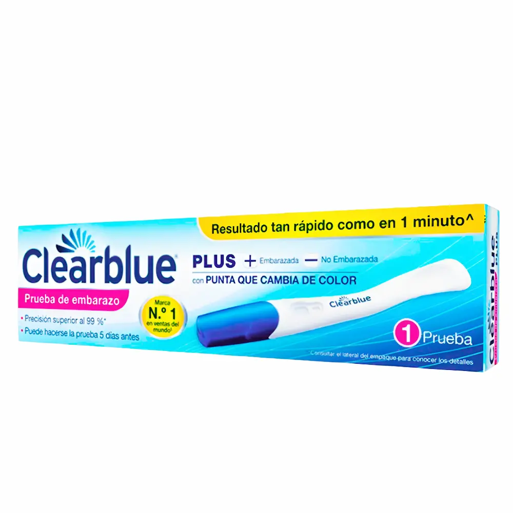 Test De Embarazo Clearblue® Plus Prueba Visual Rápida (1 Par)