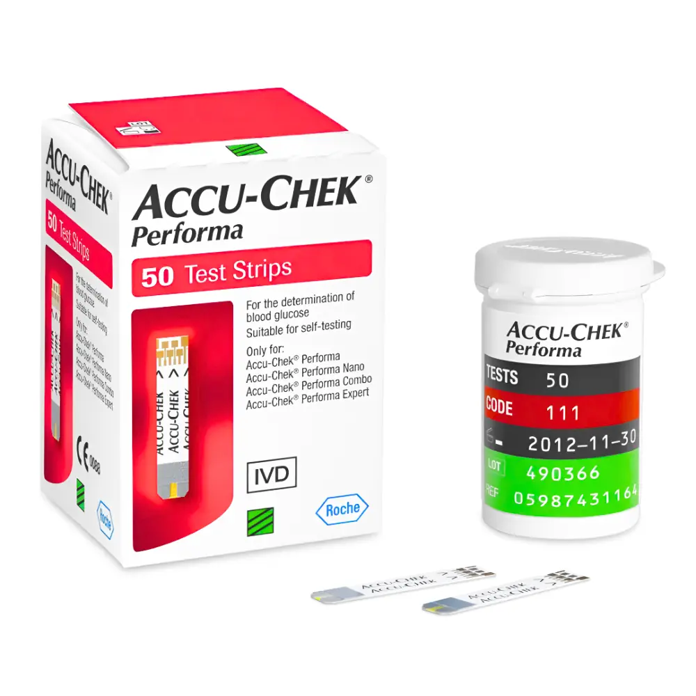 Tiras Reactivas Accu-Chek® Performa (1 Caja 50 Unid.)