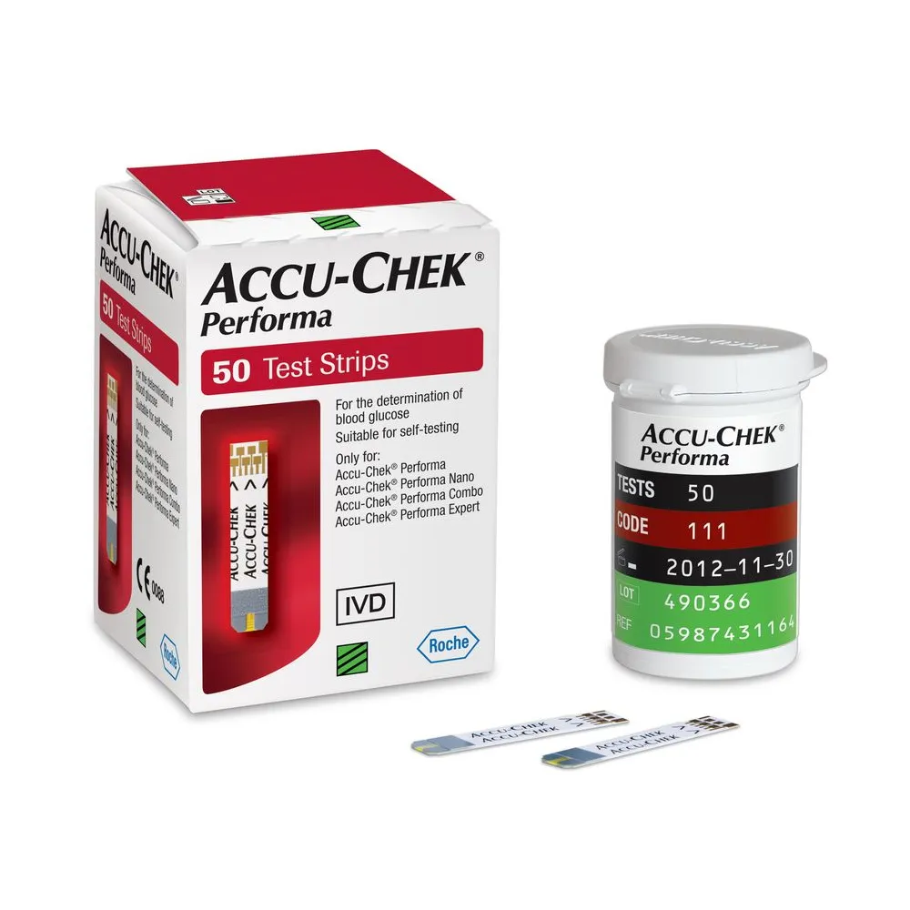 Tiras Reactivas Accu-Chek® Performa (1 Caja 50 Unid.)