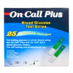 Tiras Reactivas De Glucosa On Call Plus® Alta Precisión (1 Caja 25 Unid.)