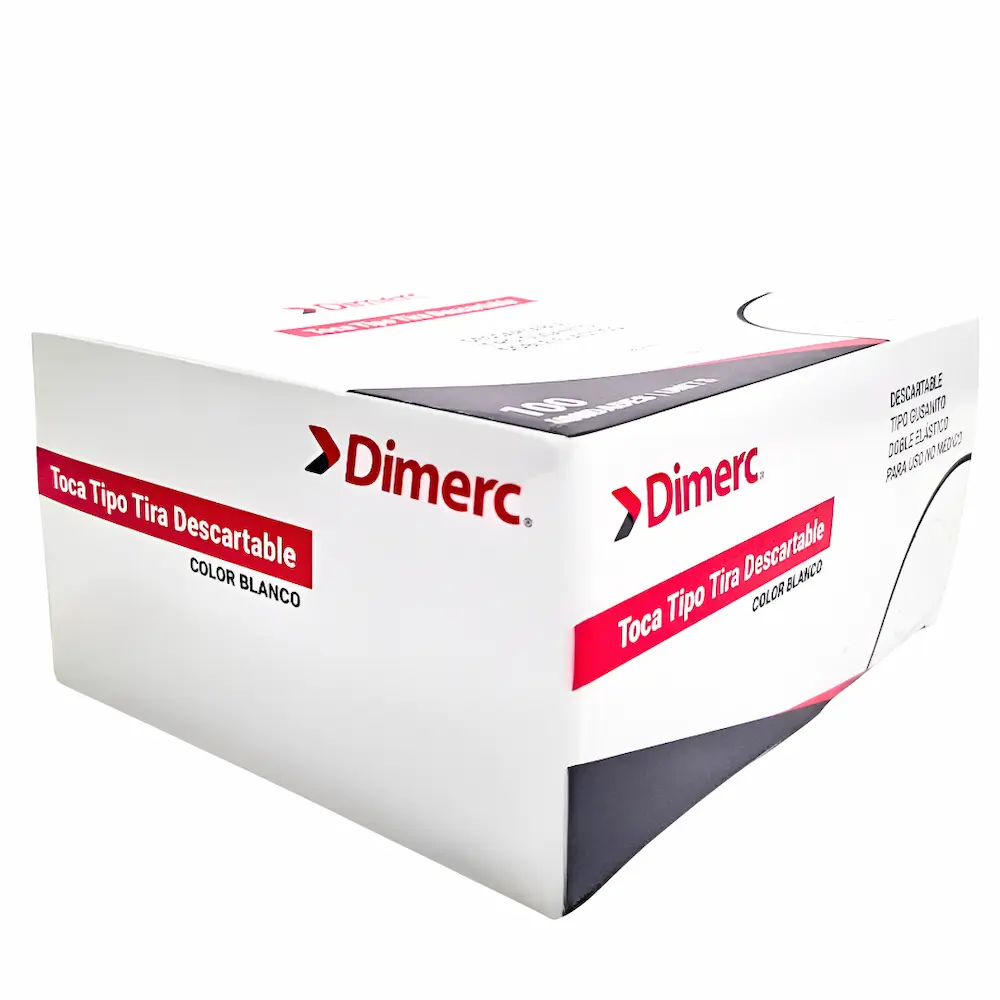 Toca Tipo Tira Descartable Dimerc® Blanca (2 Cajas 200 Unid.)