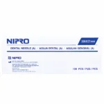 Aguja Dental Hipodérmica Corta Nipro® 30G X 21Mm (1 Caja 100 Und)