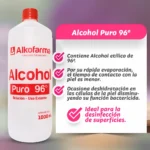 Alcohol Líquido 96° Alkofarma® Antiséptico (1 Caja 2 Frascos)