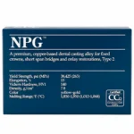 Aleación Metal Base Npg™ Aalba Dent® Amarillo Oro (1 Caja 11 Pastillas)