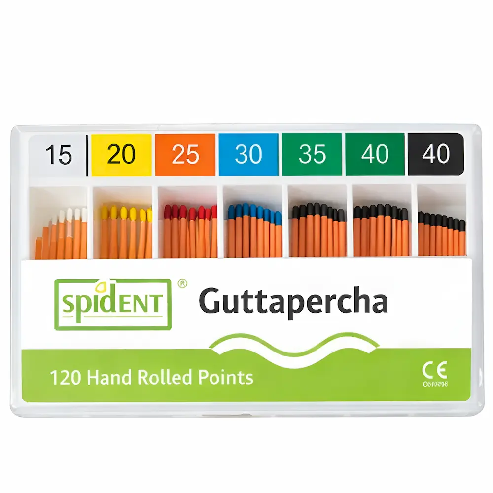 Conos De Endodoncia Guttapercha Y Papel Spident® (1 Caja 120 Un)