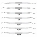 Curetas Periodontales Gracey Osung® (1 Set 7 Piezas)