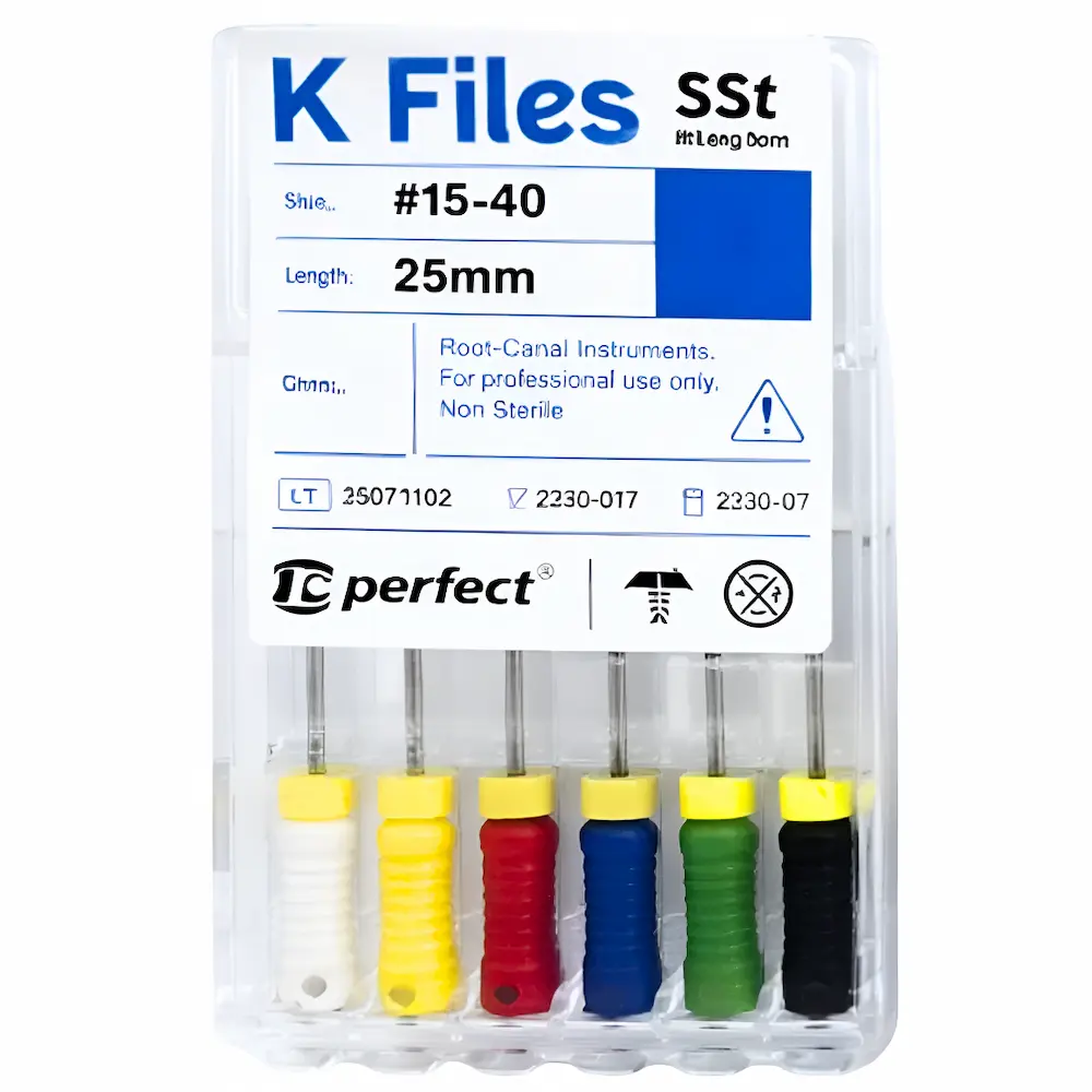 Limas De Endodoncia K-Files D-Perfect® (1 Blíster 6 Unidades)