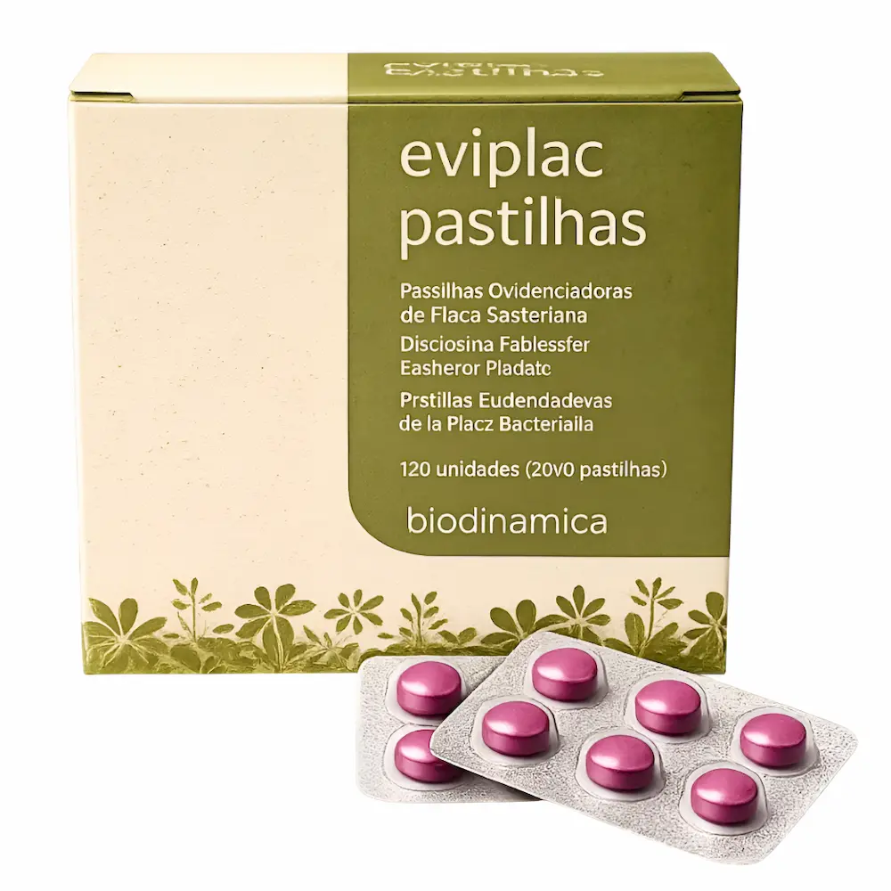 Pastillas Reveladoras De Placa Eviplac® Biodinámica® (120 Unidades)
