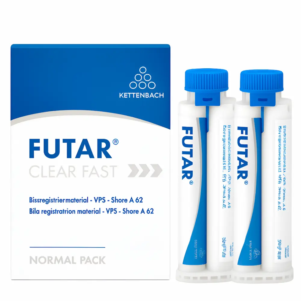 Silicona Registro Mordida Rápido Futar Clear® (2 Cartuchos 50 Ml) Silicona Registro Mordida Rápido Futar Clear® (2 Cartuchos 50 Ml)