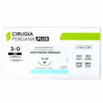 Sutura Seda Negra Cirugía Peruana Plus® (1 Caja 24 Unid.)