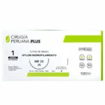 Sutura De Nylon Monofilamento Cirugía Peruana Plus® (1 Caja 24Und)