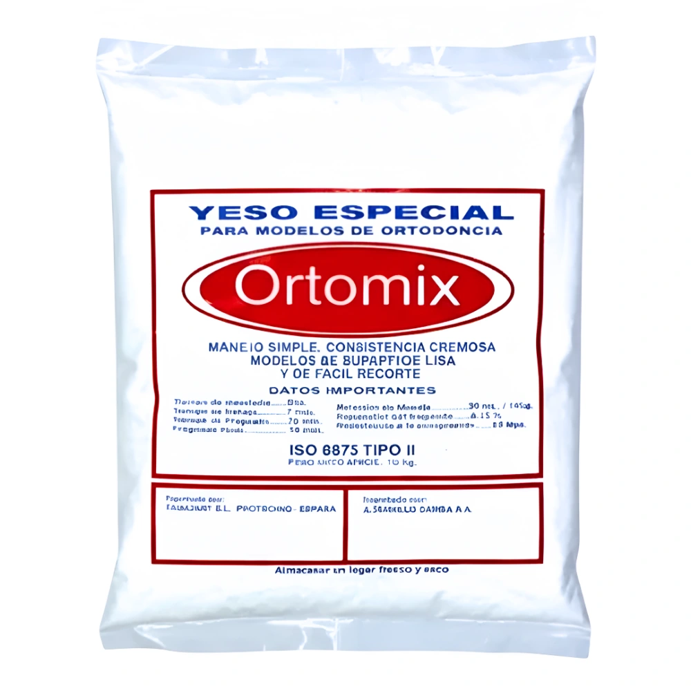 Yeso Tipo Ii Ortomix® 500G Alta Precision (1 Par)