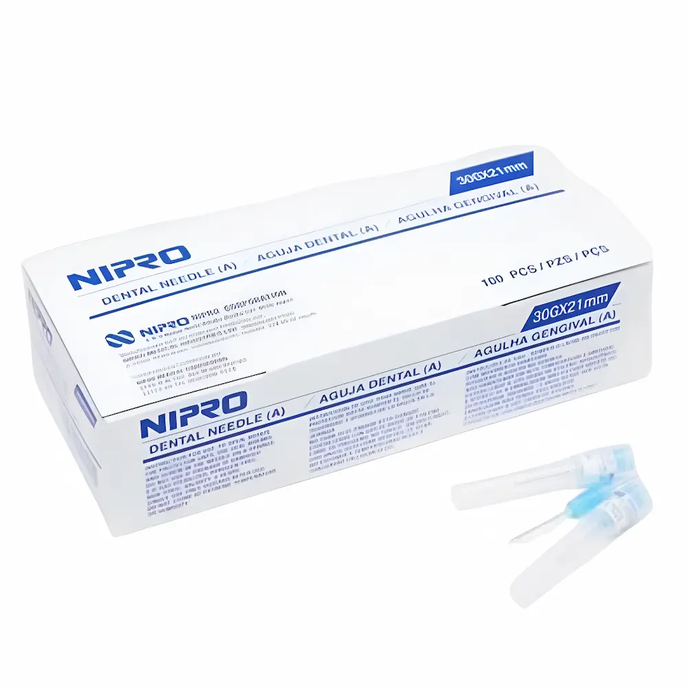 Agujas Dentales 30G X 21Mm Nipro® (1 Caja 100 Unid.)