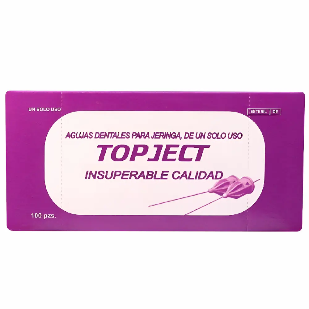 Agujas Dentales Top Ject® (1 Caja 100 Unid.)
