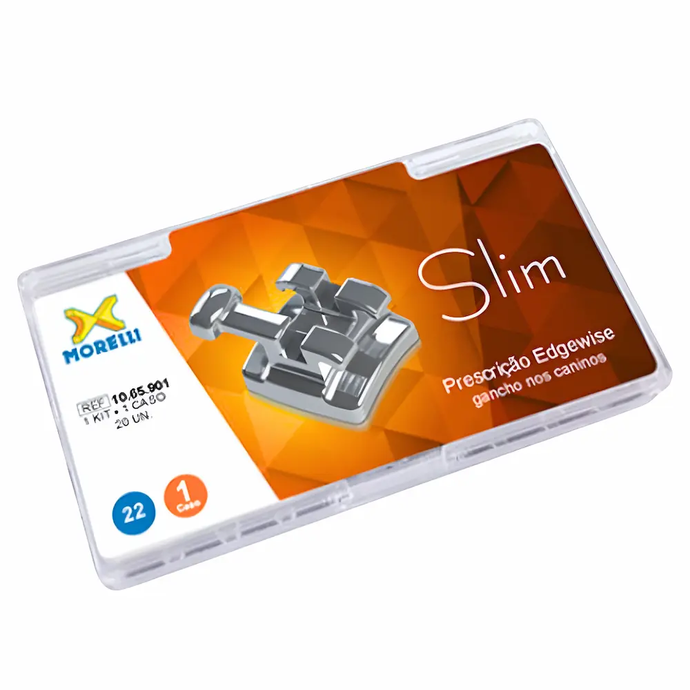 Brackets Edgewise Slim Morelli® Ortodoncia Slot 22 (1 Caso 20 Unid)
