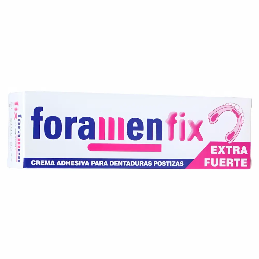 Crema Adhesiva Dentaduras Foramen Fix® Extra Fuerte (1 Tubo 40 G)
