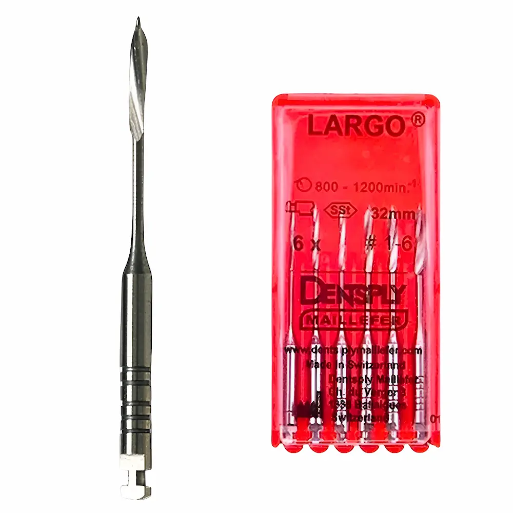 Fresas Peeso Largo® Maillefer Desobturación Dental (1 Caja 6 Unidades) - Endodoncia y Restauración