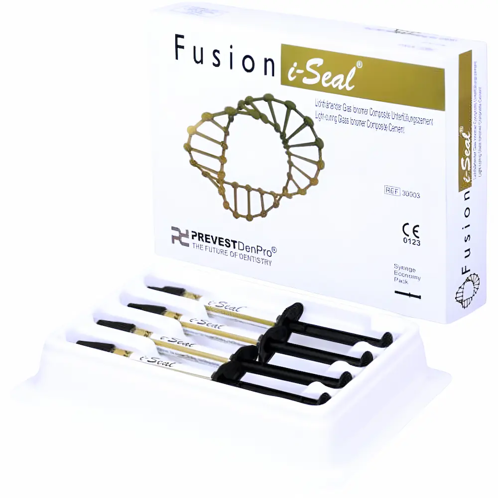 Ionómero Base Fotocurable Fusion I-Seal® Dental (1 Caja 4 Jeringas)