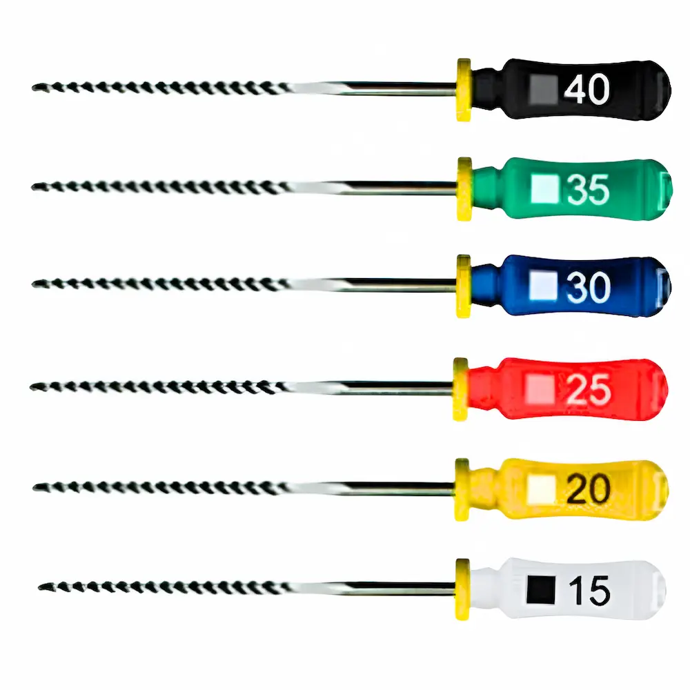 Limas De K-File D-Perfect® Para Endodoncia (1 Set Completo)