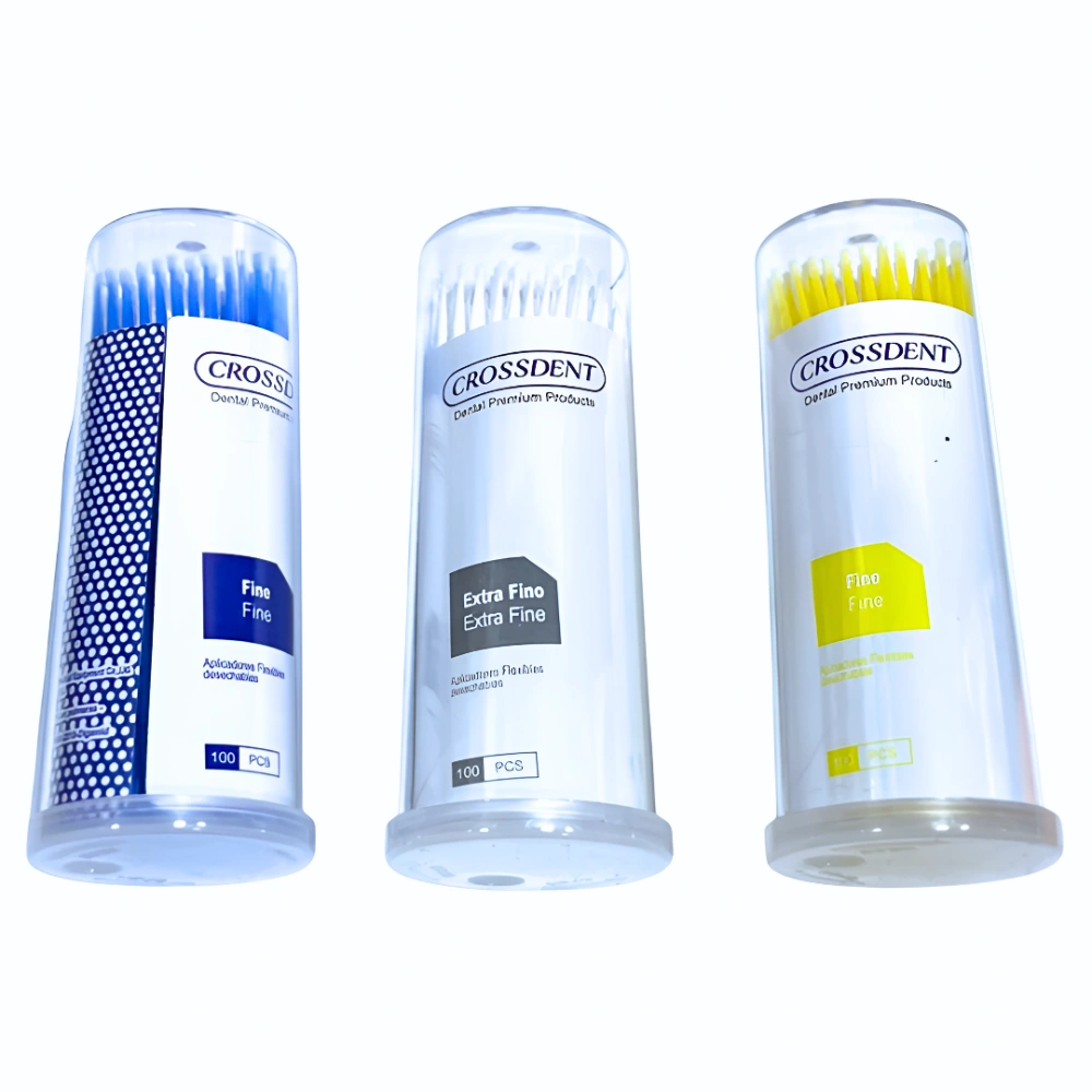 Microaplicadores Dentales Profesionales Crossdent® (1 Caja 5 Potes) Microaplicadores Dentales Profesionales Crossdent® (1 Caja 5 Potes)