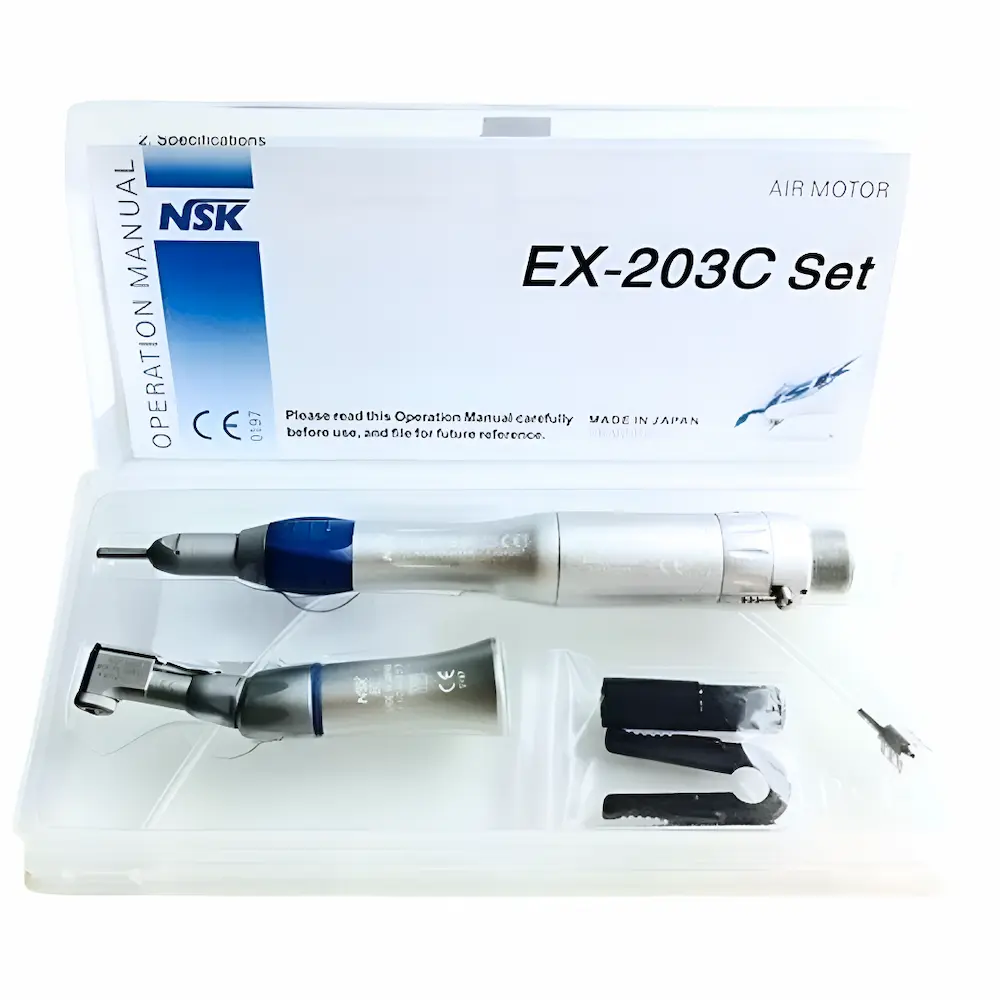 Micromotor Neumático Dental Nsk® Ex-203C Set Completo (1 Set 4 Pzs)