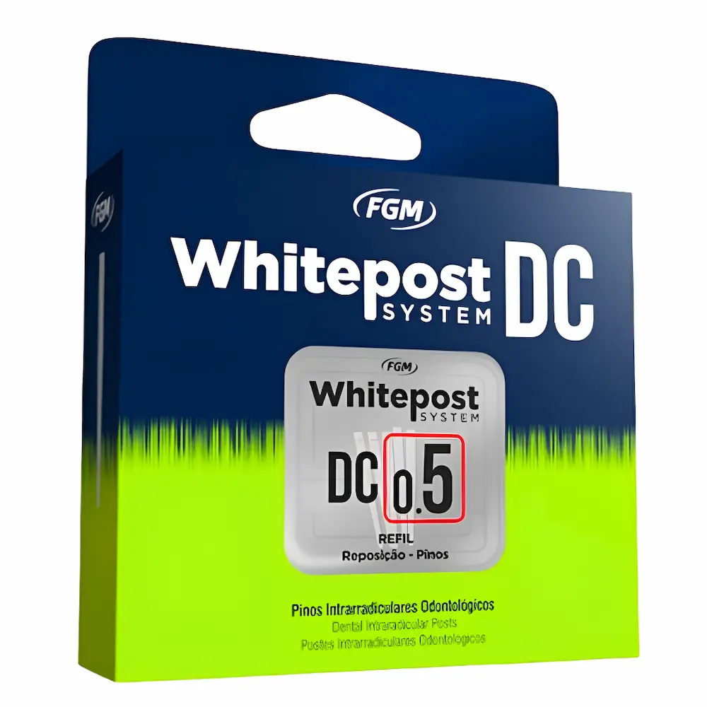 Poste Fibra De Vidrio Whitepost® Dc 0.5 Dental Fgm (1 Caja 5 Unidades)