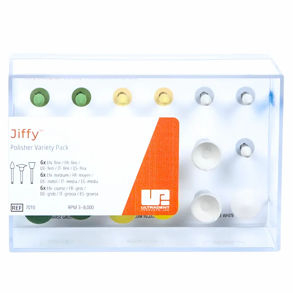 Pulidores De Resina Jiffy™ Ultradent® Puntas Variadas (1 Set 18 Piezas)