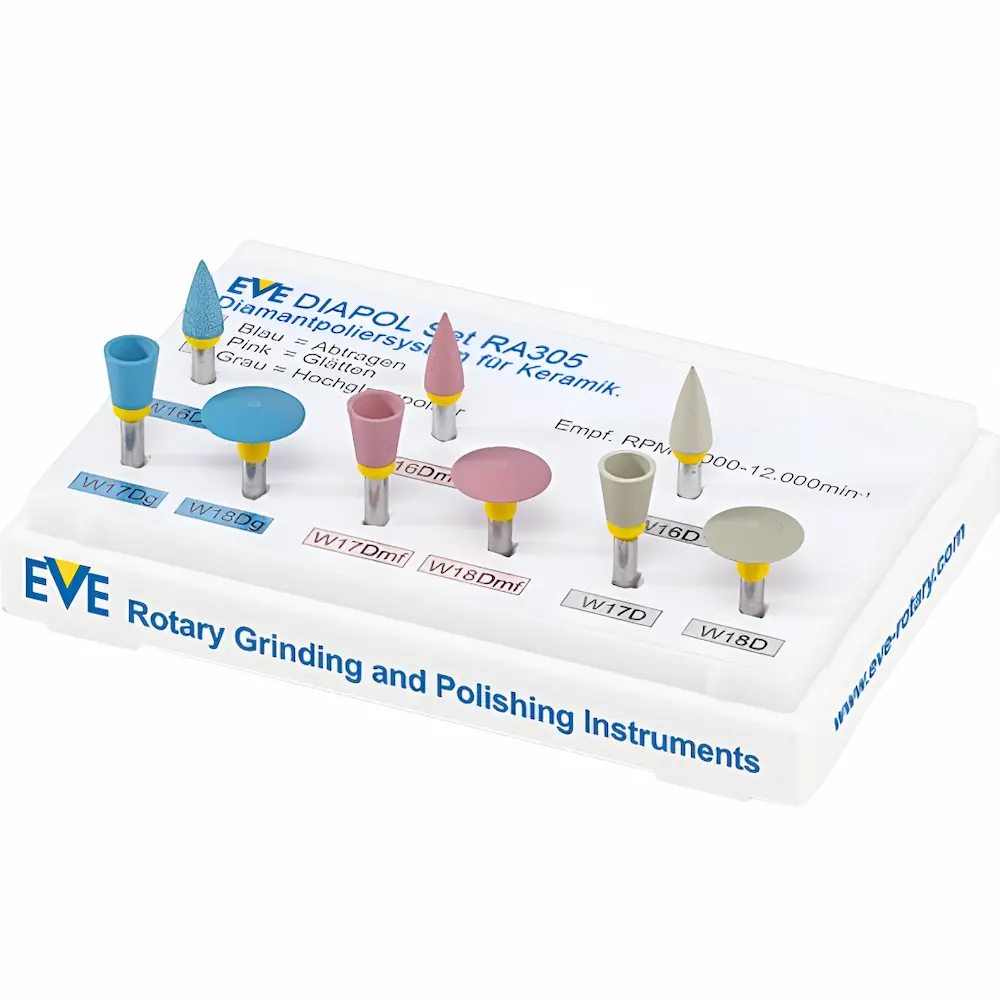 Pulidores De Cerámica Diapol Ra-305 Eve® (1 Set 9 Piezas)