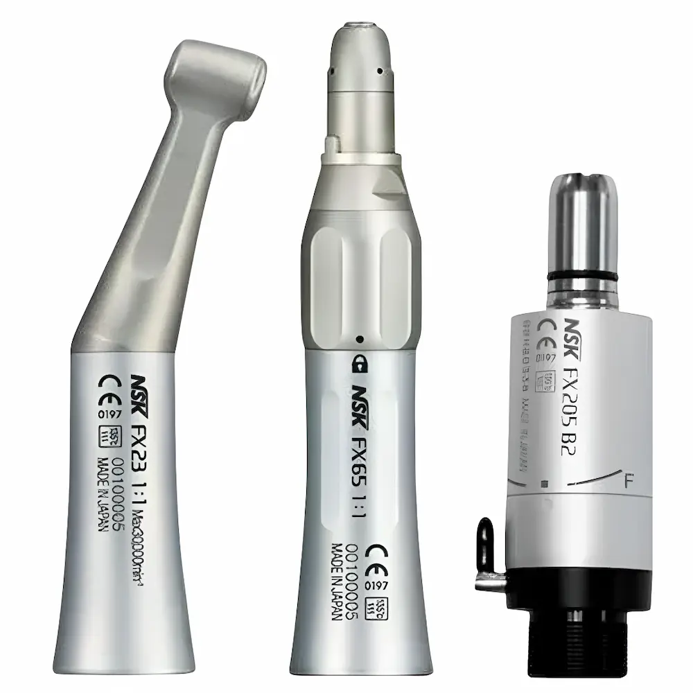 Set Micromotor Neumático Dental Nsk® Fx-205 Precisión (1 Set 3 Pzs)