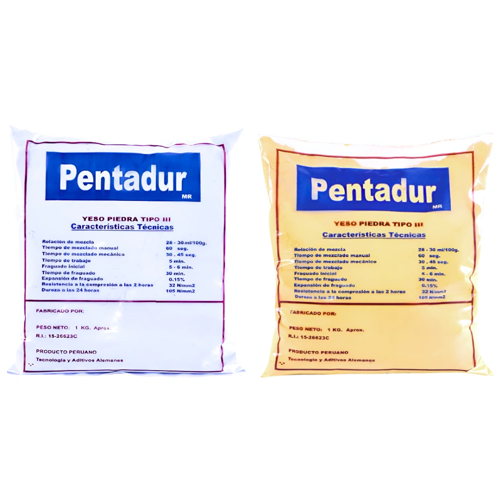 Yeso Piedra Tipo III Pentadur® Para Modelos (1 Caja 5 Unid) Yeso Piedra Tipo III Pentadur® Para Modelos (1 Caja 5 Unid)
